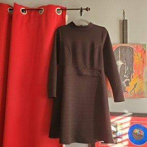 Modcloth Taken by Texture Black Long Sleeve dress 1X